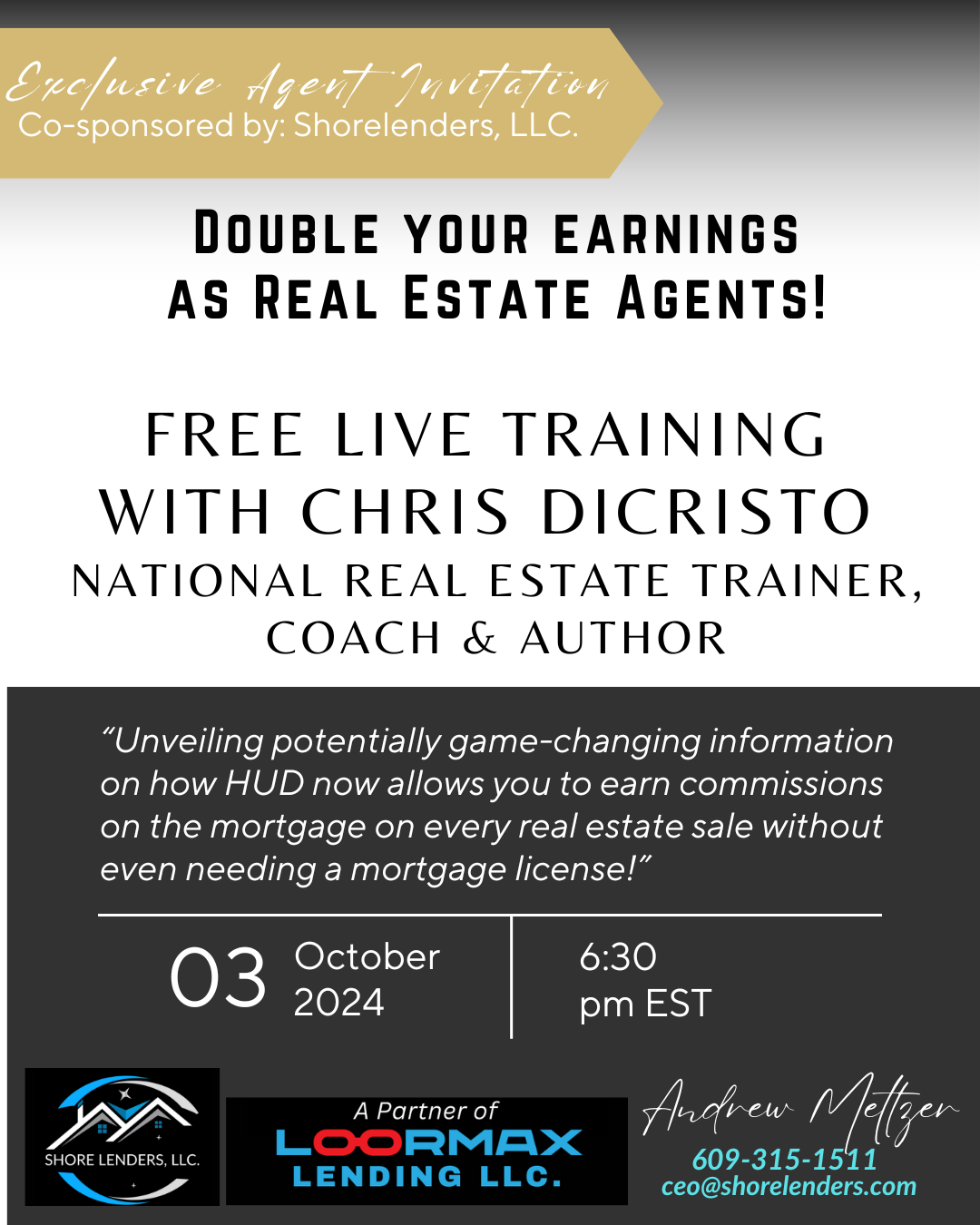 Andrew Meltzer Marlton Nj Live Training Landing Page 1